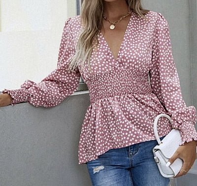 Love Pink Floral Blouse